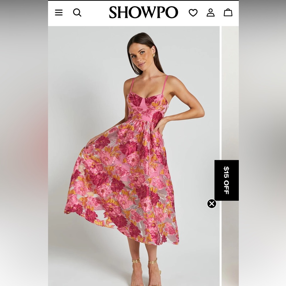 Showpo Bailey Midi dress size 6. NWT